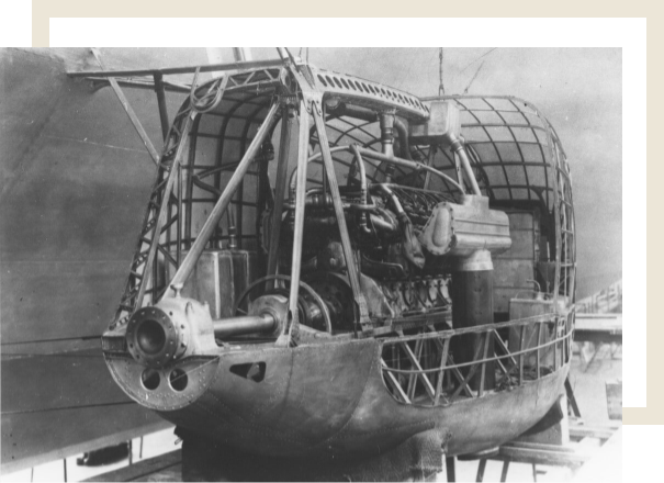 VL 2 engine in a engine nacelle of airship LZ 127