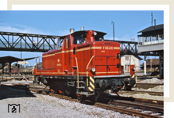 The V 60 shunter locomotive using a Maybach GTO 6 type engine. Photograph: Robin Fell