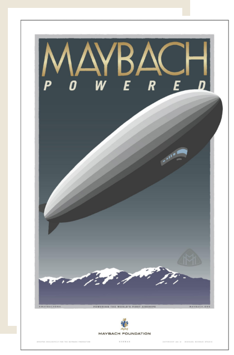 The Zeppelin, part of the 'Maybach Powered' Series designed by Michael Schwab